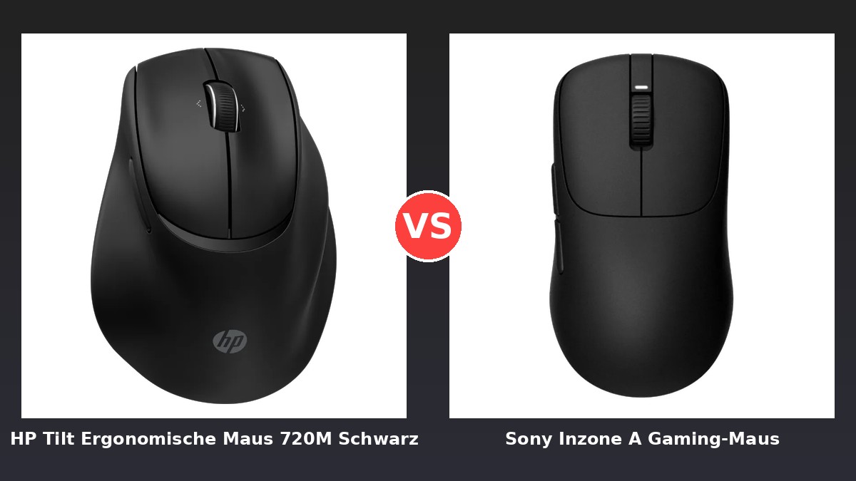 HP Tilt Ergonomische vs Sony Inzone A: Der KI-Audit - VS Comparison