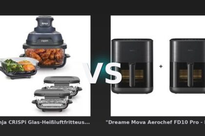 Vergleich: "Ninja CRISPi Glas-Heißluftfritteuse - Meal Prep Set - FN101EUGYBNDL1" vs "Dreame Mova Aerochef FD10 Pro - Heißluftfritteuse - 2er-Set" - "Ninja CRISPi Glas-Heißluftfritteuse vs "Dreame Mova Aerochef