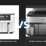 Vergleich: "Ninja Foodi MAX Dual Zone Heißluftfritteuse AF400EUWH" vs Philips Airfryer 5000 Series Dual Basket NA555/00