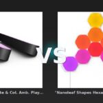 Vergleich: "Philips Hue White & Col. Amb. Play Lightbar 500lm - 2er-Set - Schwarz" vs "Nanoleaf Shapes Hexagons Starter Set - 9er-Set- Weiß" - "Philips Hue White vs "Nanoleaf Shapes Hexagons: Der KI-Audit