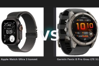 Vergleich: Apple Watch Ultra 3 kommt vs Garmin Fenix 8 Pro Grau LTE 51 mm