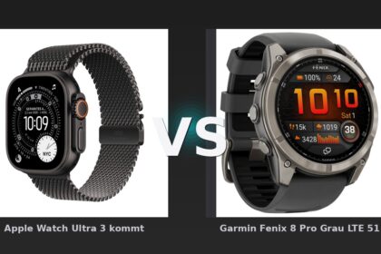 Vergleich: Apple Watch Ultra 3 kommt vs Garmin Fenix 8 Pro Grau LTE 51 mm