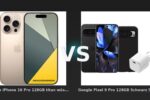Vergleich: Apple iPhone 16 Pro 128GB titan wüstensand vs Google Pixel 9 Pro 128GB Schwarz 5G + Zubehörset - Apple iPhone 16 vs Google Pixel 9: Der KI-Audit