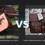 Vergleich: Braune Herren-Kuriertasche aus echtem Vintage-Leder Laptop-Umhängetasche best... vs Leder Aktentaschen Laptop Messenger Bags für Männer und Frauen Beste Bürotasche - Braune Herren-Kuriertasche aus vs Leder Aktentaschen Laptop