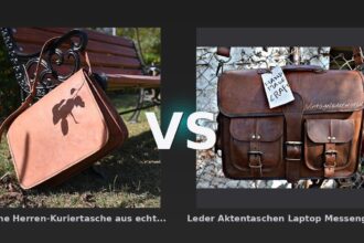 Vergleich: Braune Herren-Kuriertasche aus echtem Vintage-Leder Laptop-Umhängetasche best... vs Leder Aktentaschen Laptop Messenger Bags für Männer und Frauen Beste Bürotasche - Braune Herren-Kuriertasche aus vs Leder Aktentaschen Laptop