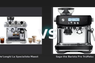 Vergleich: De'Longhi La Specialista Maestro EC9885.M vs Sage the Barista Pro Trüffelschwarz