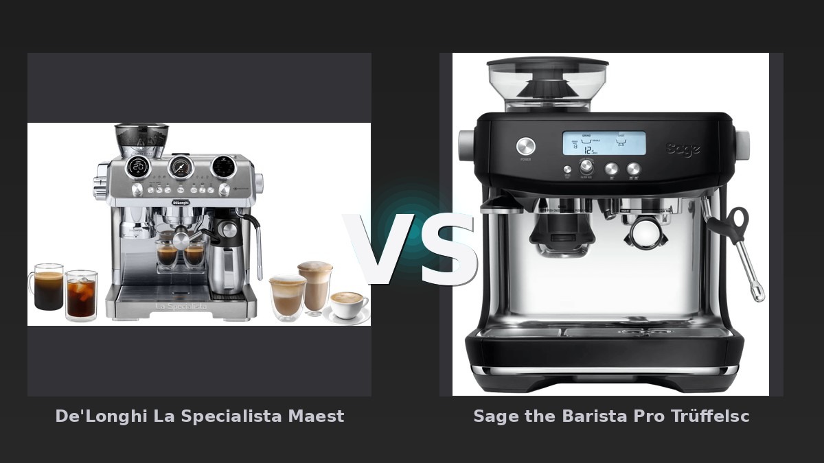 Vergleich: De'Longhi La Specialista Maestro EC9885.M vs Sage the Barista Pro Trüffelschwarz