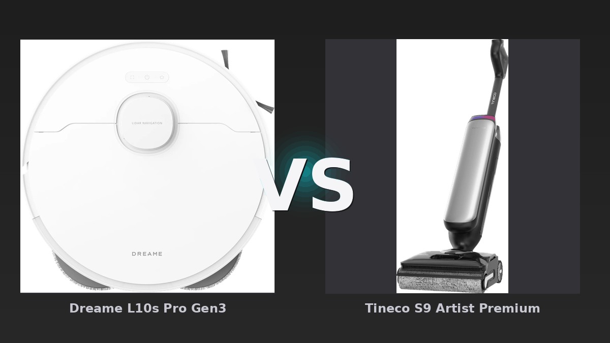 Vergleich: Dreame L10s Pro Gen3 vs Tineco S9 Artist Premium - Dreame L10s Gen3 vs Tineco S9 Artist: Der KI-Audit