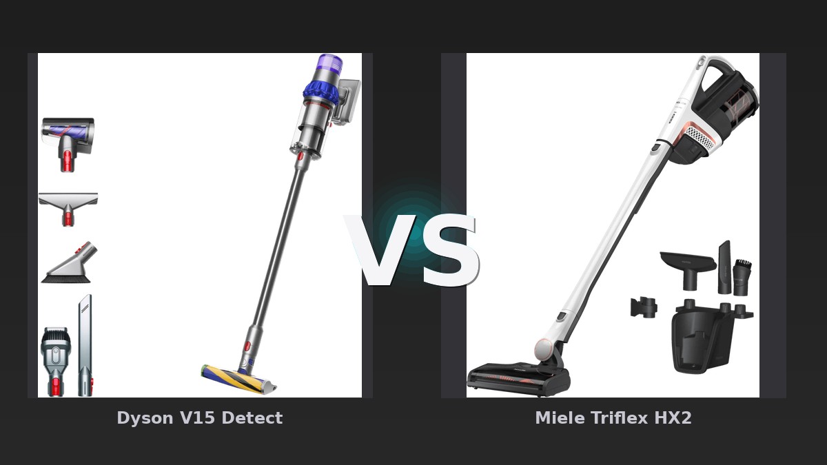 Vergleich: Dyson V15 Detect vs Miele Triflex HX2