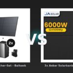 Vergleich: EcoFlow Speicher-Set - Balkonkraftwerk (4x 520W) mit STREAM Ultra Solarspeicher + 2x AC Pro Zusatzbatterien + Smart-Meter vs 3x Anker Solarbank 3 E2700 Pro mit Power Dock Multisystem, mit 12 x 500 JA Solar Bifaziale Solarmodule, by Powerness - ohne Smart Meter / Standardversand