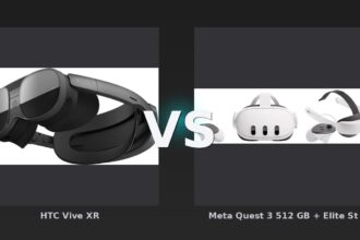 Vergleich: HTC Vive XR vs Meta Quest 3 512 GB + Elite Strap mit Akku