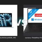 Vergleich: Macbook Air 15'' M5 10-Core CPU 10-Core GPU - Himmelblau - 2026 - 32GB - 4TBSSD vs Lenovo ThinkPad P16s Gen 4 OLED (Intel) - 21QV0019MH QWERTY [Englische Tastatur]