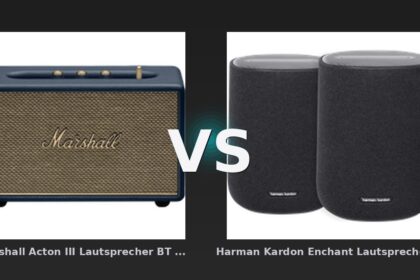 Vergleich: Marshall Acton III Lautsprecher BT Midnight Blue vs Harman Kardon Enchant Lautsprecher Schwarz Doppelpack - Marshall Acton III vs Harman Kardon Enchant: Der KI-Audit