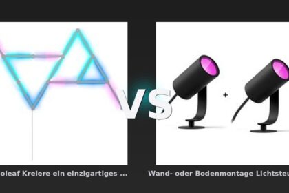 Vergleich: Nanoleaf Kreiere ein einzigartiges Layout Mehr als 16 Millionen Farben Dynamische Lichtef vs Wand- oder Bodenmontage Lichtsteuerung über Philips Hue App Auswahl aus 16 Milli - Nanoleaf Kreiere ein vs Wand- oder Bodenmontage: Der KI-Audit
