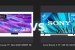 Vergleich: Samsung 75" Neo QLED QN80F 4K Vision AI Smart TV 2025, 75 Silver vs Sony Bravia 3 75" LED 4K (2025) + Sony HT-S2000