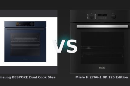 Vergleich: Samsung BESPOKE Dual Cook Steam™ Einbaubackofen, 76 A+*, Pyrolyse, Clean Serie 6, 60 cm vs Miele H 2766-1 BP 125 Edition Obsidianschwarz