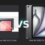 Vergleich: Samsung Galaxy Tab S11 11 Zoll 512GB Wi-Fi und 5G Grau + Schutzpaket vs iPad Air 2025 13 Zoll 256GB