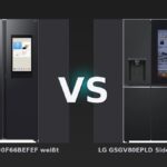 Vergleich: Samsung RS90F66BEFEF weißt vs LG GSGV80EPLD Side-by-Side-Kühlschrank