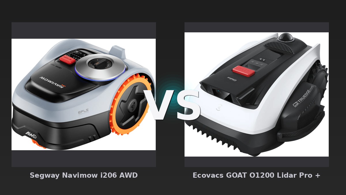 Vergleich: Segway Navimow i206 AWD vs Ecovacs GOAT O1200 Lidar Pro + Accessory Pack