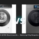 Vergleich: Siemens WG44B2040 iQ700 Waschmaschine - Frontlader 9 kg 1400 U/min - Weiß / Altgerätemitnahme vs Samsung 9 kg Bespoke AI Waschmaschine WF90F/24 mit AI Home, EEK: A -55%, 9 kg Edelstahl Schwarz - Siemens WG44B2040 iQ700 vs Samsung Bespoke AI: Der KI-Audit