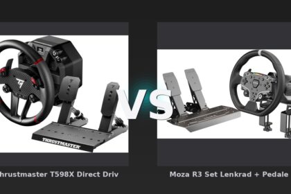 Vergleich: Thrustmaster T598X Direct Drive Lenkrad vs Moza R3 Set Lenkrad + Pedale