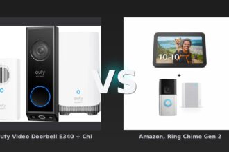 Vergleich: eufy Video Doorbell E340 + Chime + HomeBase 3 vs Amazon, Ring Chime Gen 2