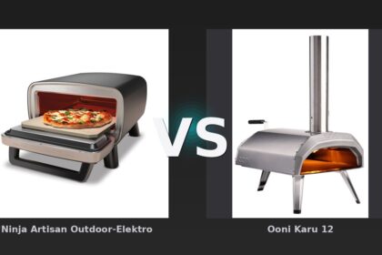 Vergleich: "Ninja Artisan Outdoor-Elektro-Pizzaofen und Heißluftfritteuse MO201EU" vs Ooni Karu 12