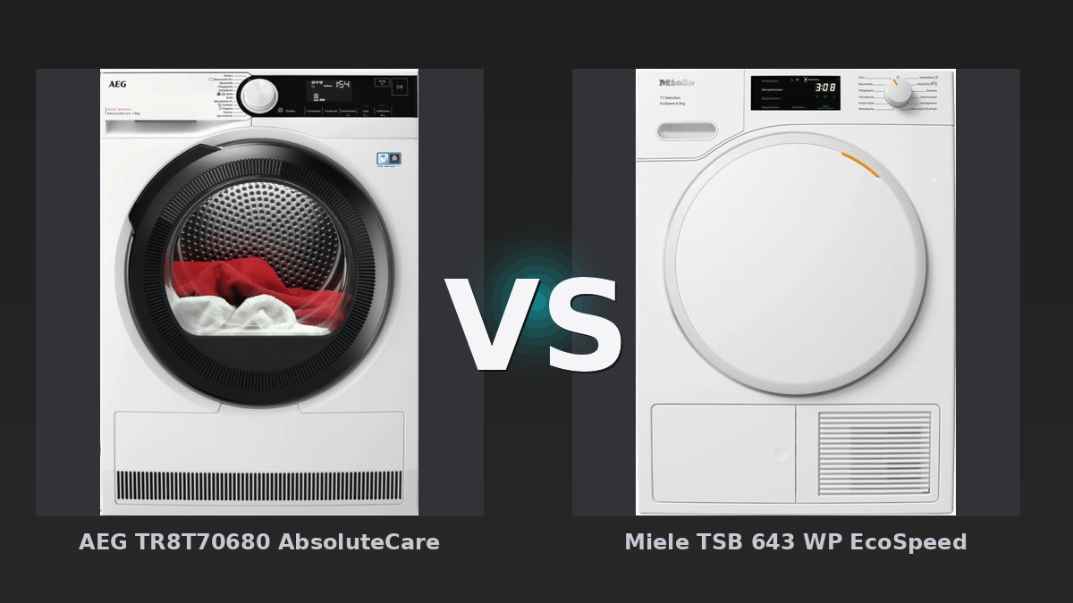 Vergleich: AEG TR8T70680 AbsoluteCare vs Miele TSB 643 WP EcoSpeed - AEG TR8T70680 AbsoluteCare vs Miele TSB 643: Der KI-Audit