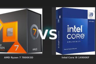 Vergleich: AMD Ryzen 7 7800X3D vs Intel Core i9 14900KF - AMD Ryzen 7 7800X3D vs Intel Core i9 14900KF: Das Gaming-Duell der Mittelklasse