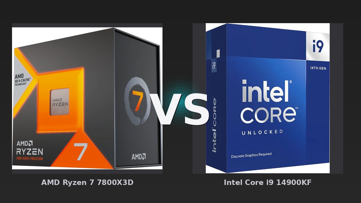 Vergleich: AMD Ryzen 7 7800X3D vs Intel Core i9 14900KF - AMD Ryzen 7 7800X3D vs Intel Core i9 14900KF: Das Gaming-Duell der Mittelklasse
