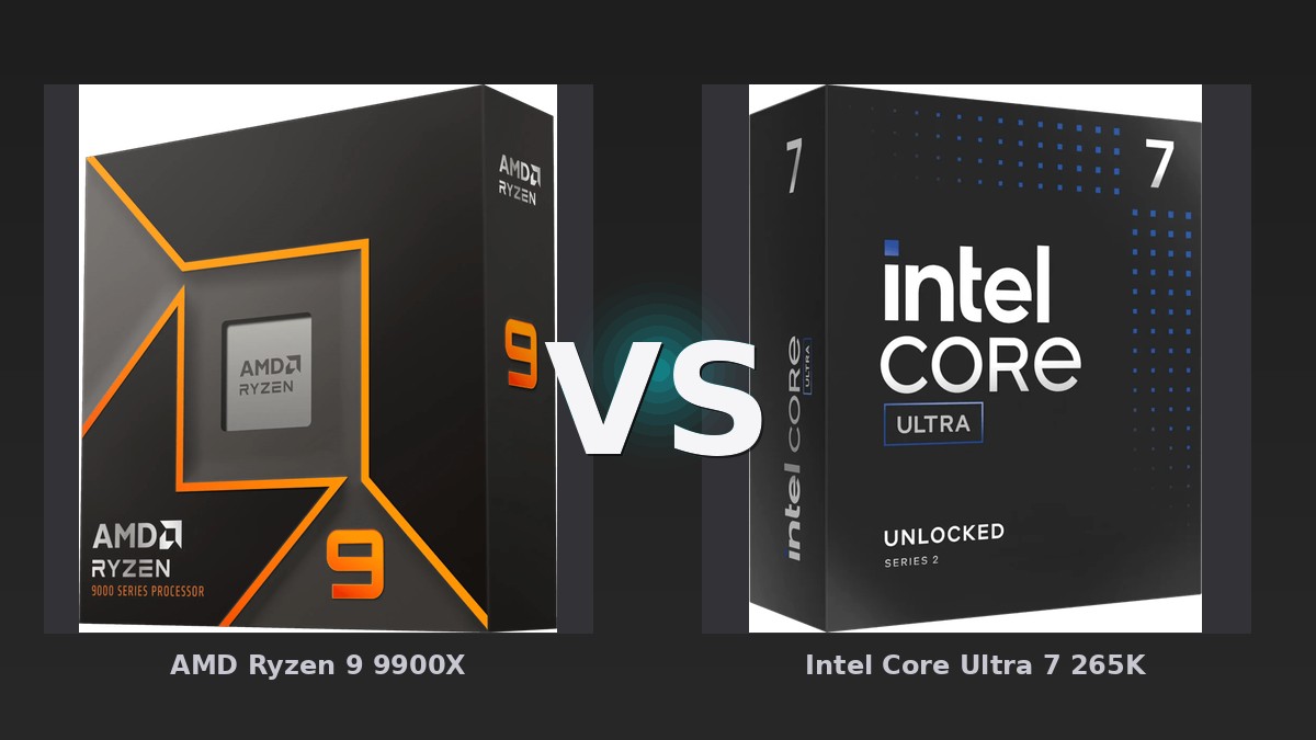 Vergleich: AMD Ryzen 9 9900X vs Intel Core Ultra 7 265K - AMD Ryzen 9 9900X vs Intel Core Ultra 7 265K: Die CPU-Entscheidung auf dem Prüfstand