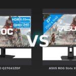 Vergleich: AOC OLED Q27G41ZDF vs ASUS ROG Strix XG27ACMEG - OLED vs. IPS Gaming Monitore: AOC Q27G41ZDF gegen ASUS ROG Strix XG27ACMEG