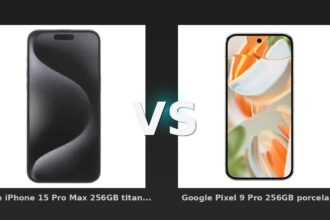 Vergleich: Apple iPhone 15 Pro Max 256GB titan schwarz vs Google Pixel 9 Pro 256GB porcelain - Apple iPhone 15 Pro Max 256GB titan schwarz vs Google Pixel 9 Pro 256GB porcelain: Vergleich