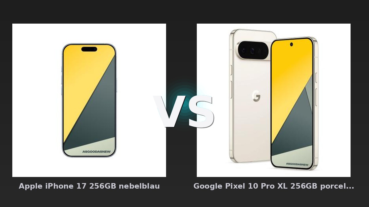 Vergleich: Apple iPhone 17 256GB nebelblau vs Google Pixel 10 Pro XL 256GB porcelain - Apple iPhone 17 vs Google Pixel 10: Der KI-Audit