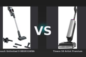 Vergleich: Bosch Unlimited 9 BBS931WBA vs Tineco S9 Artist Premium - Bosch Unlimited 9 vs Tineco S9 Artist Premium: Der kabellose Staubsauger-Vergleich