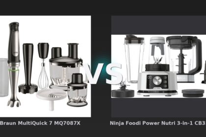 Vergleich: Braun MultiQuick 7 MQ7087X vs Ninja Foodi Power Nutri 3-in-1 CB350EU - Stabmixer-Duell: Braun MultiQuick 7 MQ7087X vs. Ninja Foodi Power Nutri 3-in-1 – Vielseitigkeit trif