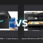 Vergleich: Brother MFC-J4550DW + 1 Satz Reservepatronen vs Epson WorkForce WF-7830DTWF + 1 Satz Reservepatronen - Brother MFC-J4550DW vs Epson WorkForce WF-7830DTWF: Mittelklasse-Business-Tintenstrahler im Vergleic