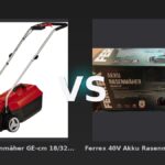 Vergleich: Einhell Akku-Rasenmäher GE-cm 18/32 Li-Solo Power X-Change (18 V, ohne Akku) vs Ferrex 40V Akku Rasenmäher ohne Akku 40L Grasbox Schnittbreite 36CM - Einhell Akku-Rasenmäher GE-cm vs Ferrex Akku Rasenmäher: Der KI-Audit