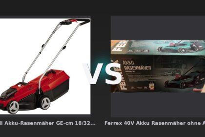Vergleich: Einhell Akku-Rasenmäher GE-cm 18/32 Li-Solo Power X-Change (18 V, ohne Akku) vs Ferrex 40V Akku Rasenmäher ohne Akku 40L Grasbox Schnittbreite 36CM - Einhell Akku-Rasenmäher GE-cm vs Ferrex Akku Rasenmäher: Der KI-Audit