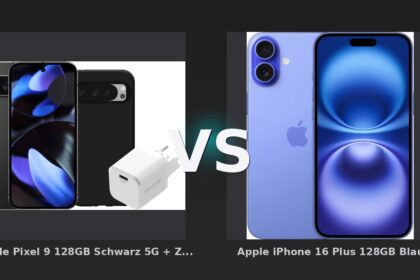 Vergleich: Google Pixel 9 128GB Schwarz 5G + Zubehörset vs Apple iPhone 16 Plus 128GB Blau - Google Pixel 9 vs Apple iPhone 16: Der KI-Audit