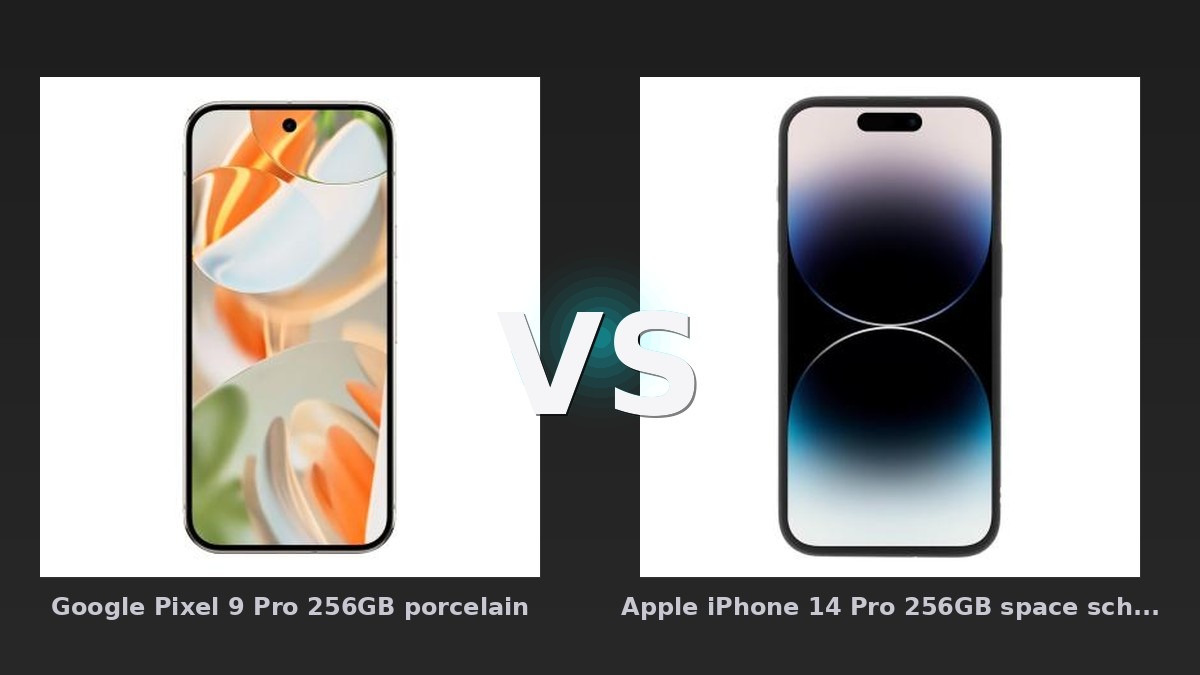 Vergleich: Google Pixel 9 Pro 256GB porcelain vs Apple iPhone 14 Pro 256GB space schwarz - Google Pixel 9 vs Apple iPhone 14: Der KI-Audit