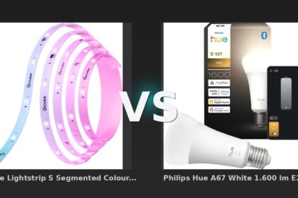Vergleich: Govee Lightstrip S Segmented Colour Control 10 Meter vs Philips Hue A67 White 1.600 lm E27 - Govee Lightstrip S vs Philips Hue A67: Der KI-Audit