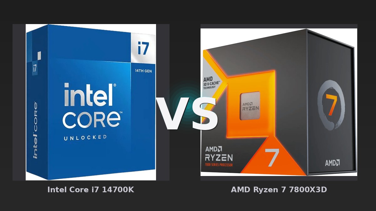 Vergleich: Intel Core i7 14700K vs AMD Ryzen 7 7800X3D - Intel Core i7-14700K vs. AMD Ryzen 7 7800X3D: Gaming-CPUs im direkten Vergleich