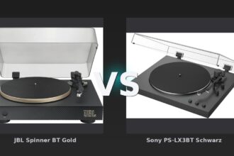 Vergleich: JBL Spinner BT Gold vs Sony PS-LX3BT Schwarz - JBL Spinner BT vs Sony PS-LX3BT Schwarz: Der KI-Audit