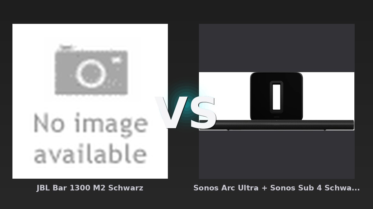 Vergleich: JBL Bar 1300 M2 Schwarz vs Sonos Arc Ultra + Sonos Sub 4 Schwarz - JBL Bar 1300 M2 vs Sonos Arc Ultra + Sub 4: Soundbar-Vergleich 2026