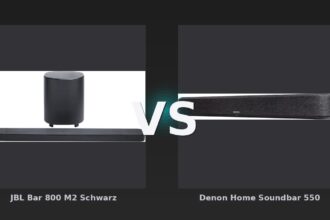 Vergleich: JBL Bar 800 M2 Schwarz vs Denon Home Soundbar 550 - JBL Bar 800 M2 vs Denon Home Soundbar 550: Der bessere Allrounder?