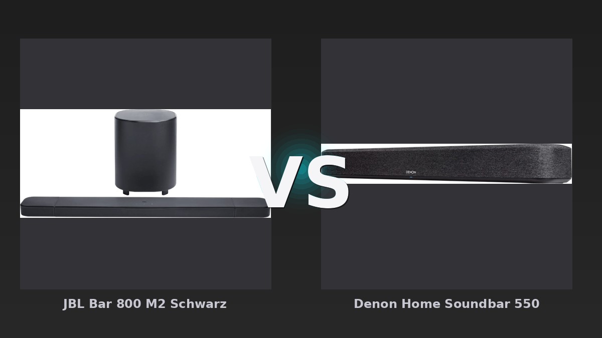 Vergleich: JBL Bar 800 M2 Schwarz vs Denon Home Soundbar 550 - JBL Bar 800 M2 vs Denon Home Soundbar 550: Der bessere Allrounder?