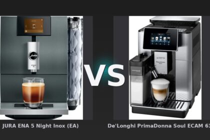 Vergleich: JURA ENA 5 Night Inox (EA) vs De'Longhi PrimaDonna Soul ECAM 610.75.MB - JURA ENA 5 vs De'Longhi PrimaDonna Soul: Vollautomaten im Test 2026
