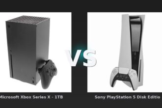Vergleich: Microsoft Xbox Series X - 1TB schwarz vs Sony PlayStation 5 Disk Edition - 825GB - weiß
