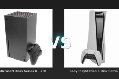 Vergleich: Microsoft Xbox Series X - 1TB schwarz vs Sony PlayStation 5 Disk Edition - 825GB - weiß